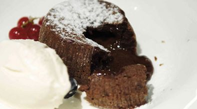 Chocolate And Azuki Red Bean Fondant With Vanilla Ice Cream Recipe Epicure Magazine