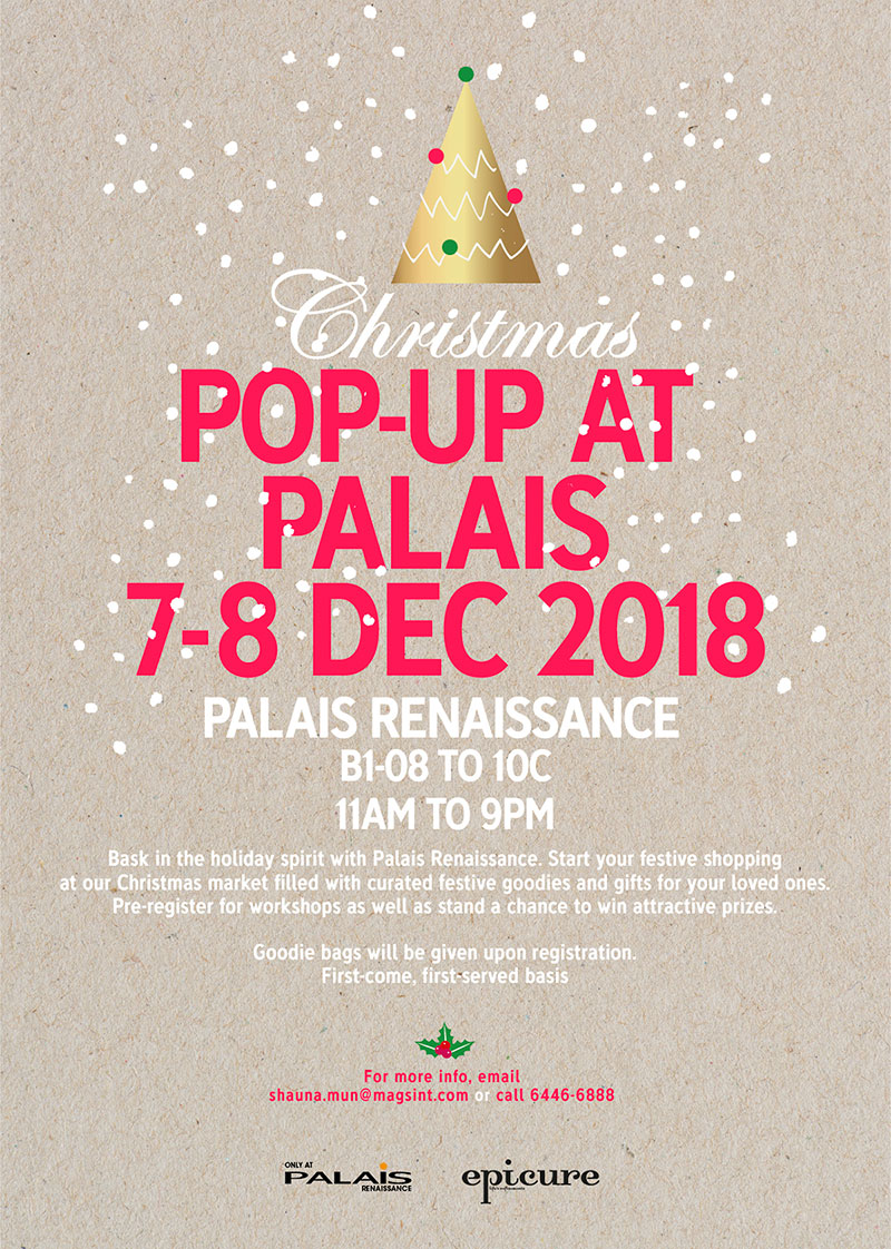 , Christmas pop-up at Palais