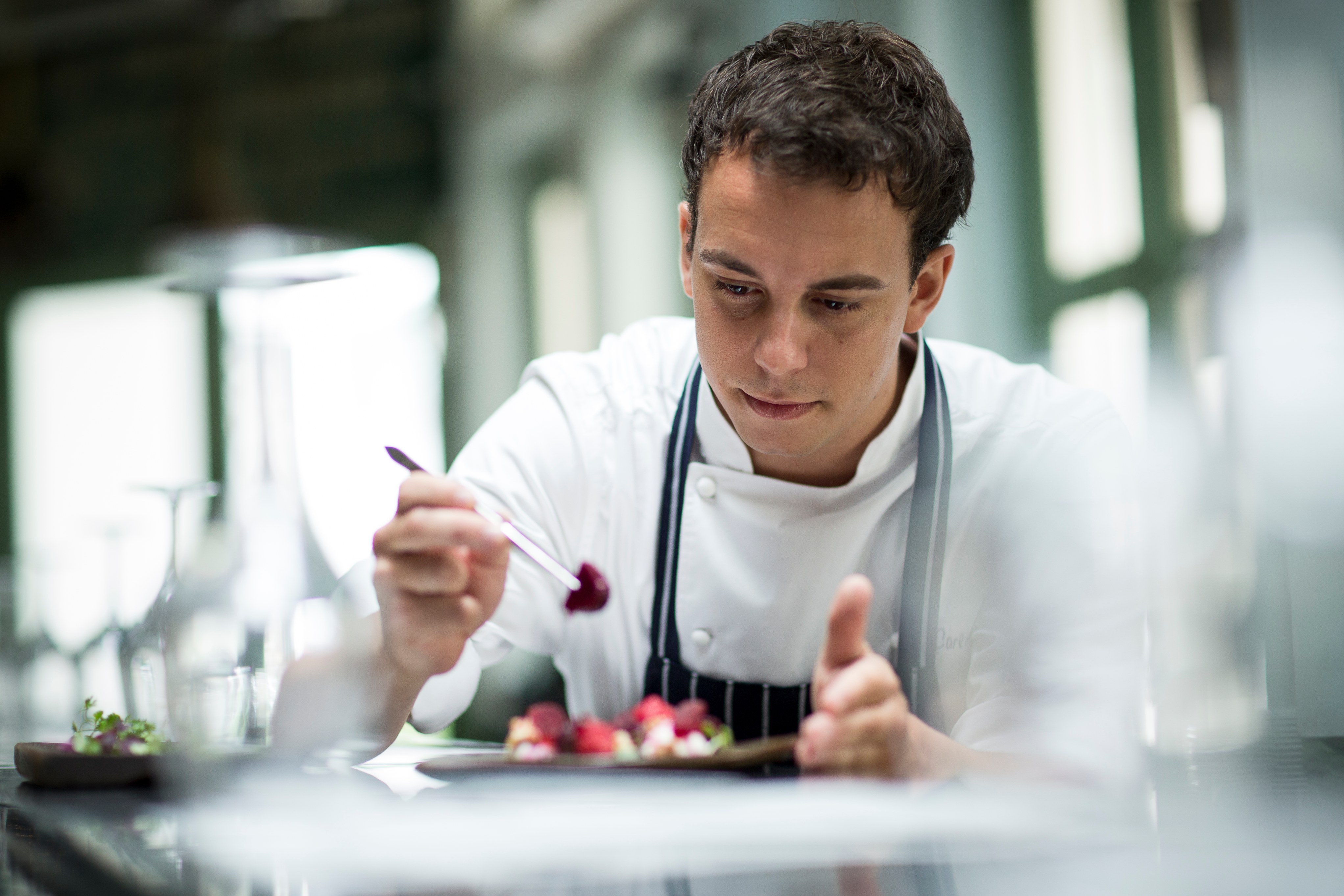 , It’s a black and white themed dinner by Esquina and Preludio
