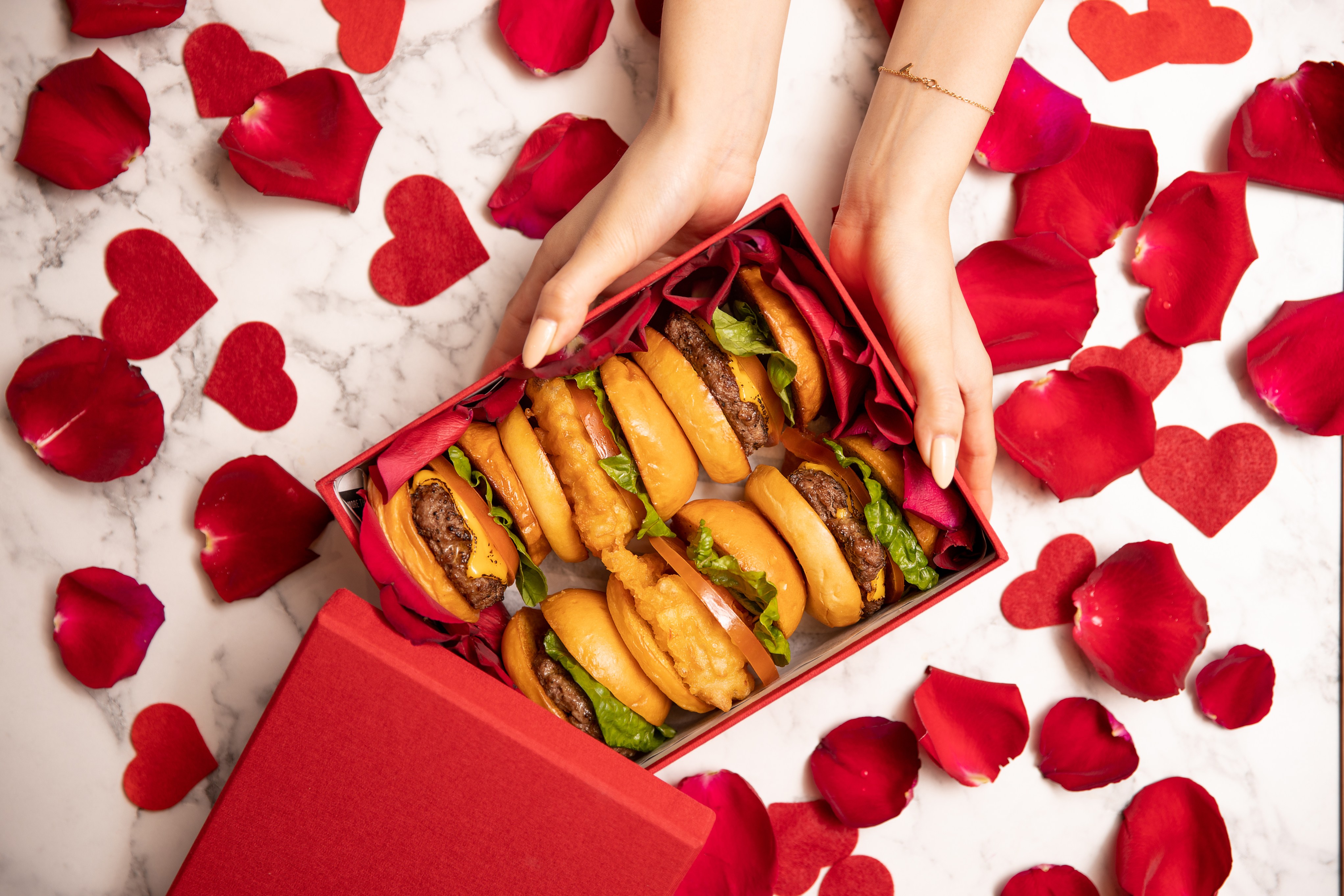 , The burger box from Burger+ will save your Valentine’s Day