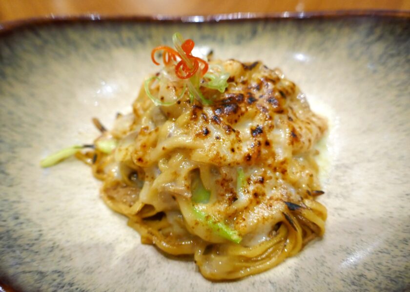 Cheesy US Pepper Jack with E-Fu Noodle and Shredded Duck