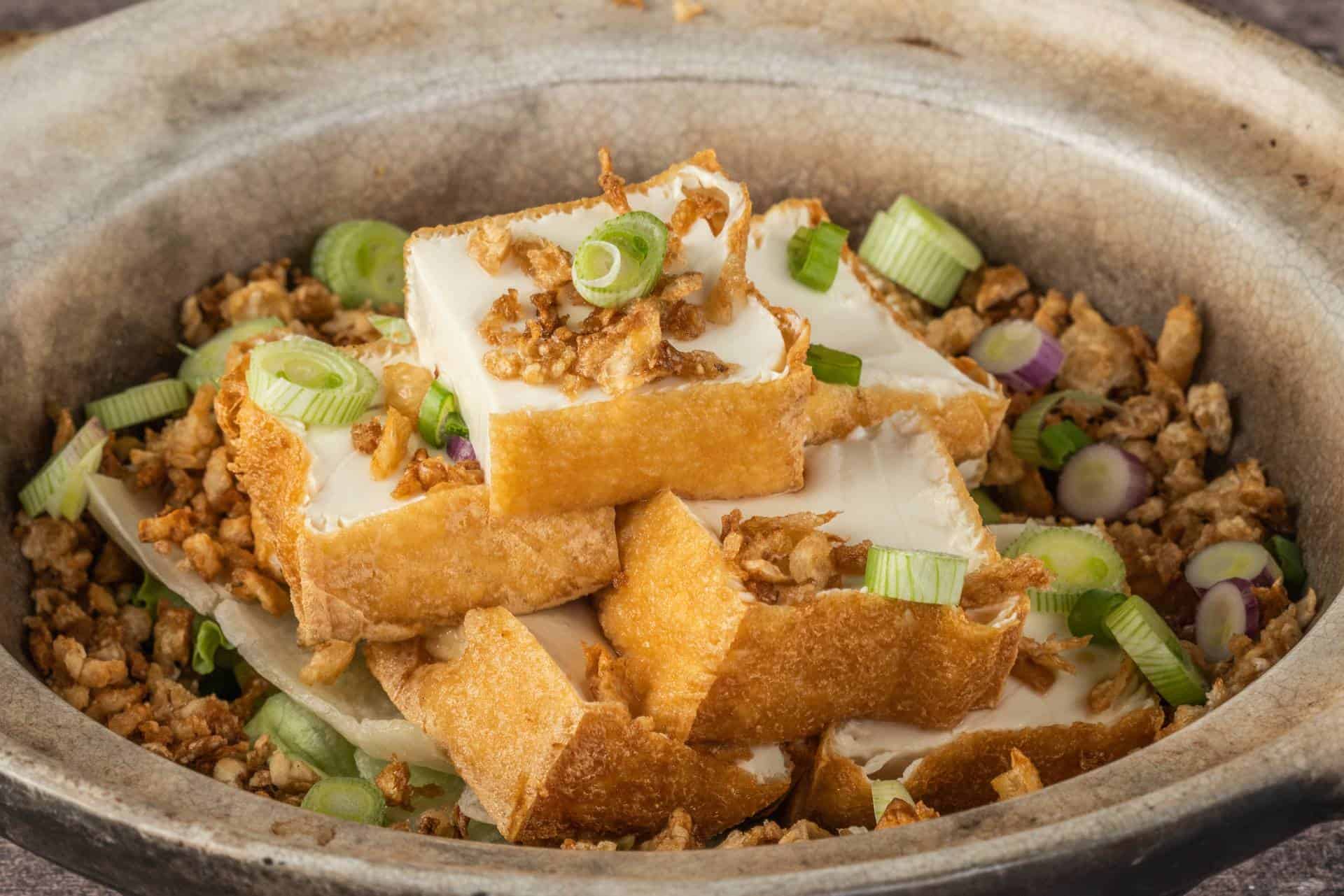 New Ubin Seafood Claypot Tofu with Minced Impossible Pork