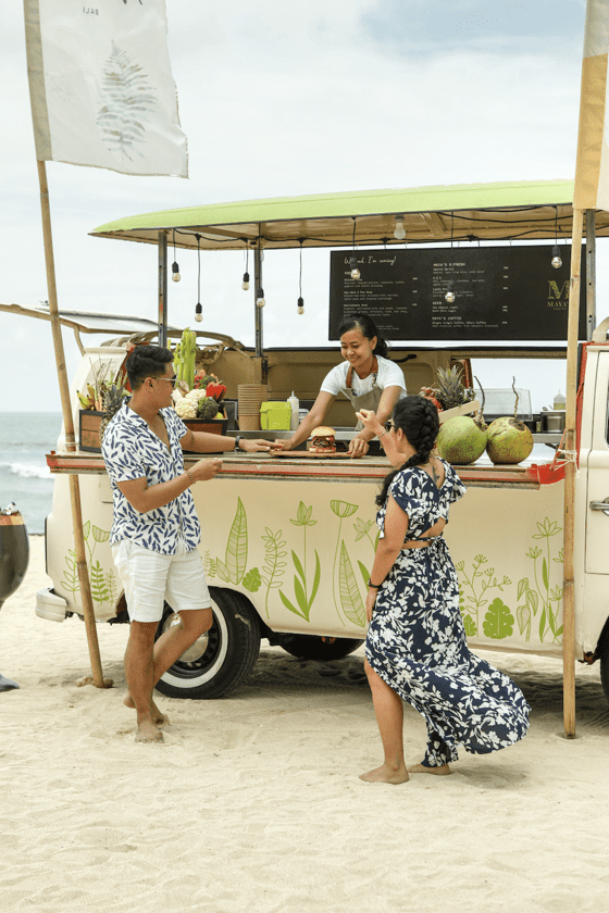 Find Maya's Van pop-ups food truck by Kimpton Naranta Bali in Canggu, Nusa Dua and Seminyak