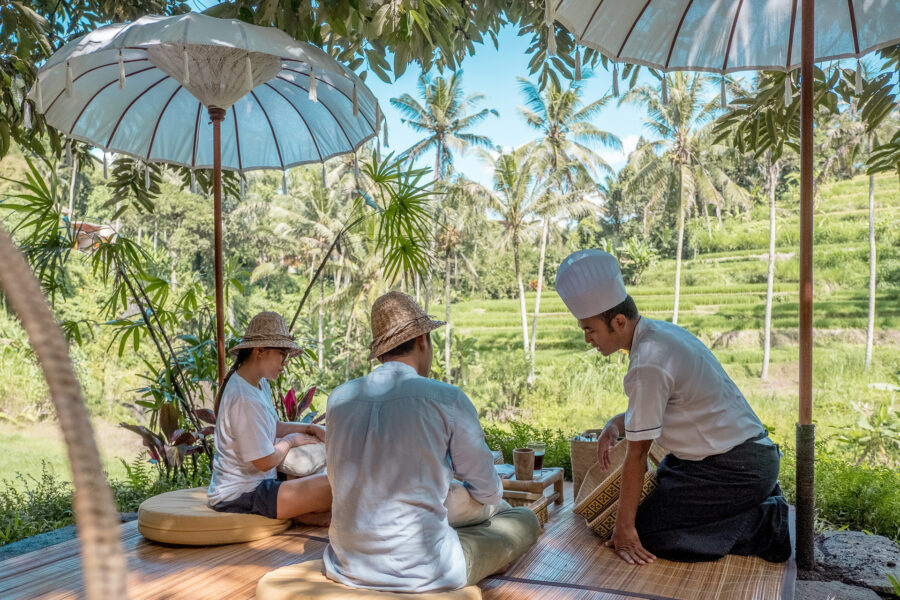 Picnic by the river at Four Seasons Resort Bali at Sayan, Ubud