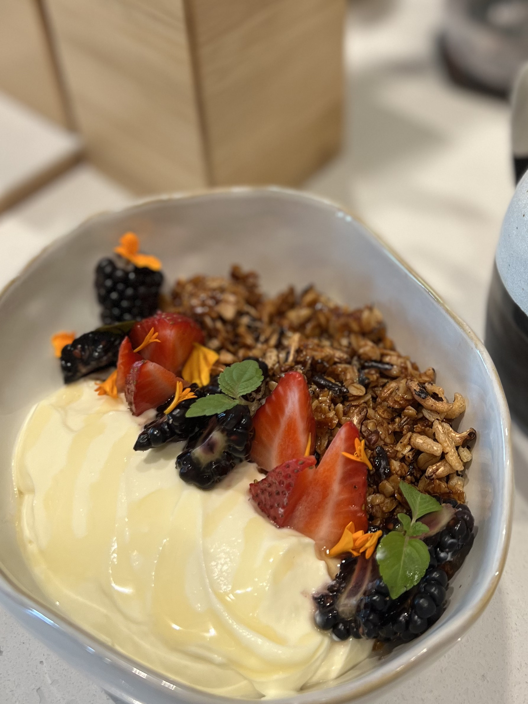 Café Natsu – Buckwheat Granola with Seasonal Fruits and Yuzu