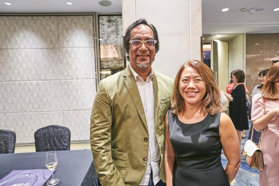 Rengy John, co-CEO of BLINK Design Group, and Crisfina Tan, director of Hands Carpets Asia