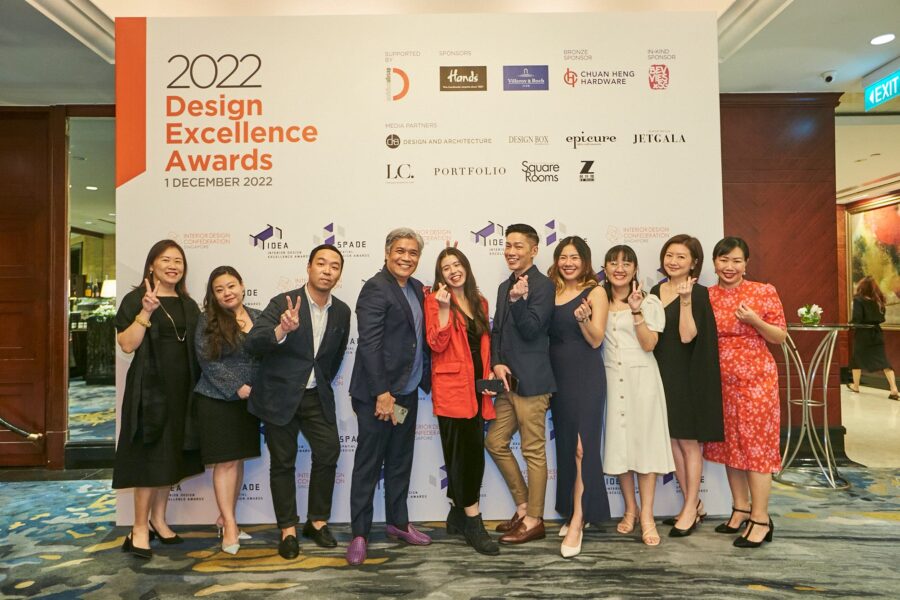 The team from epicure, Portfolio, SquareRooms, d+a and JetGala – media partners of 9th Design Excellence Awards 2022
