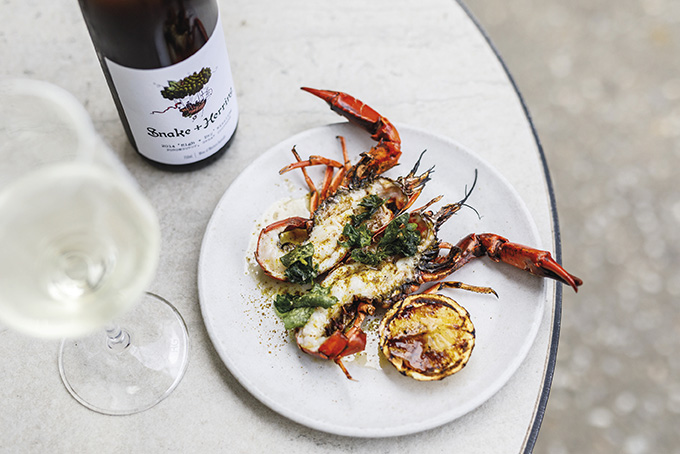 Snake & Herring wines pair perfectly with the fresh catches at Yarri