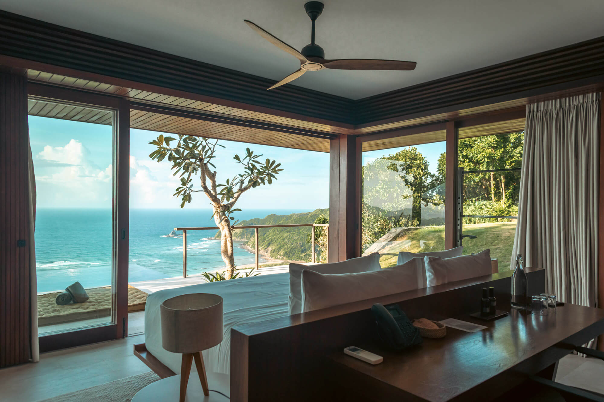 The breathtaking view from Villa Jati of Tampah Hills