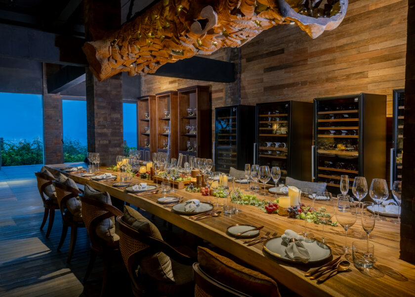 Private dining area at Mantra, Jumeirah Bali