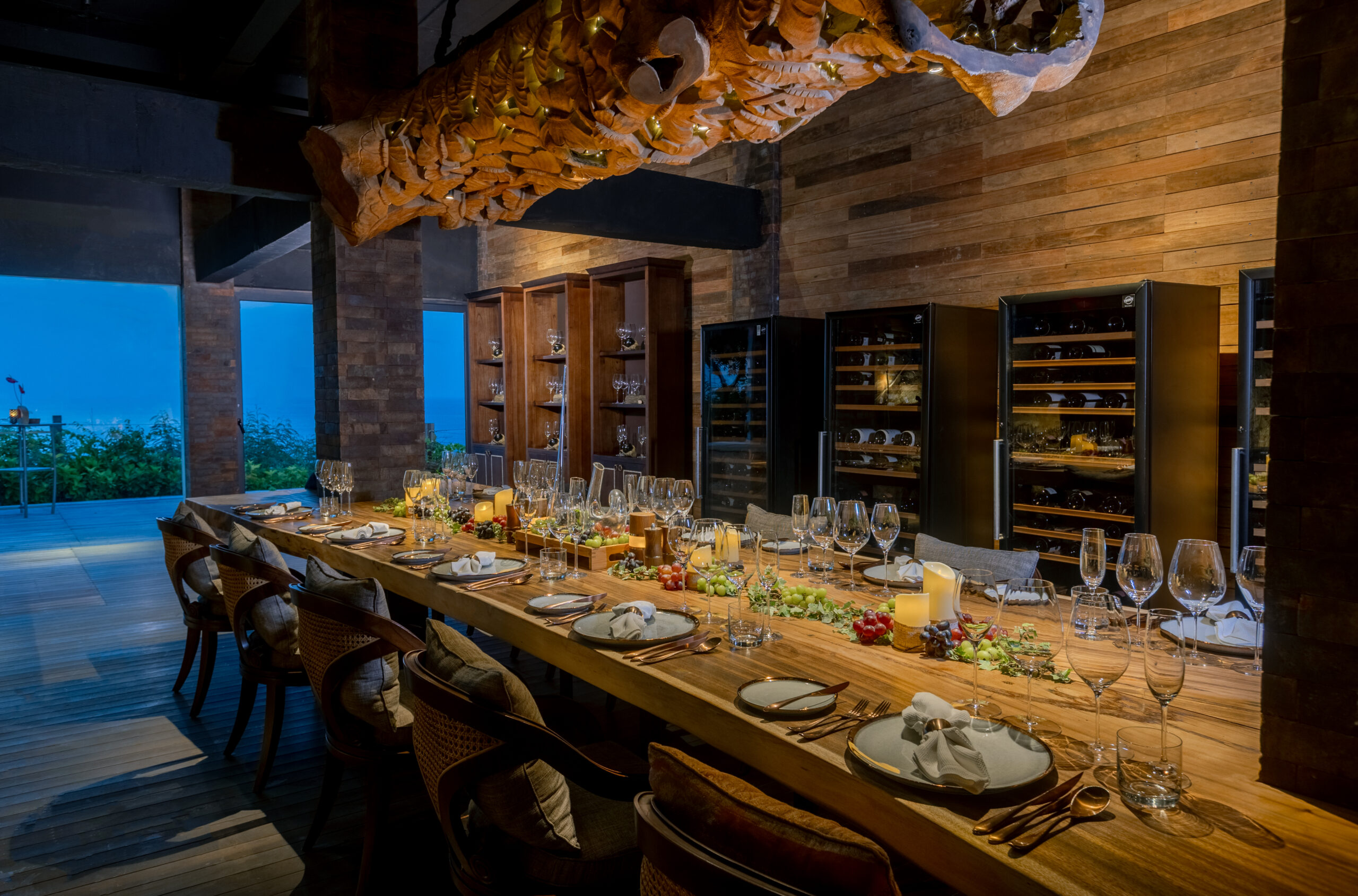 Private dining area at Mantra, Jumeirah Bali