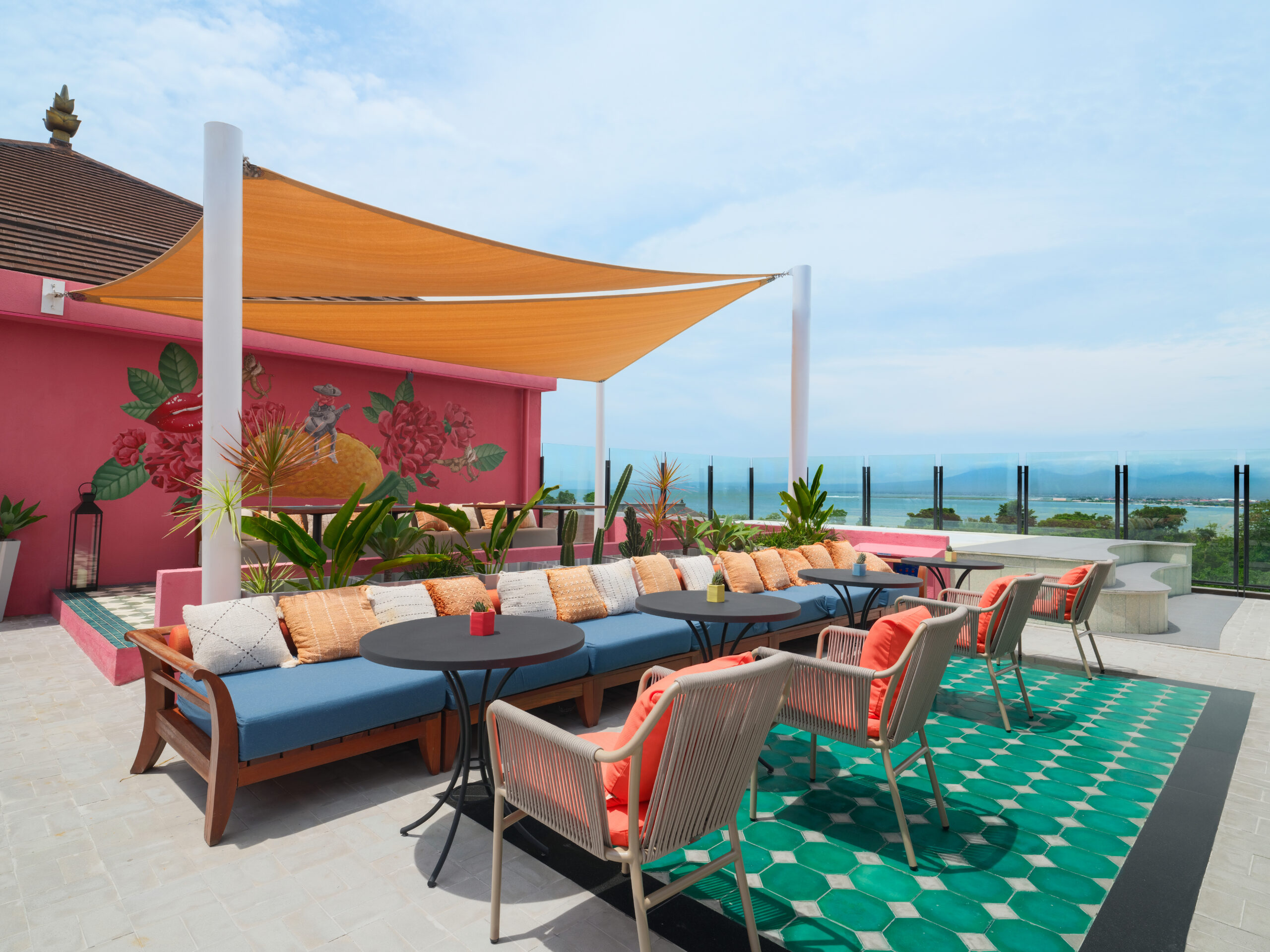 An elevated view from Adriana Cocina & Bar
