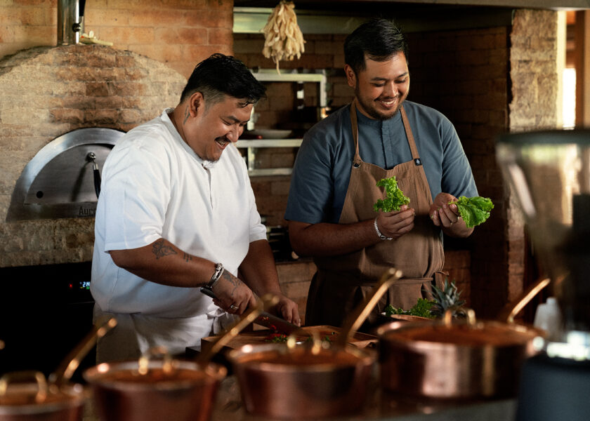 Chef Tomy Saputra of John Hardy Seminyak and Chef Andrew Fahludza of Begawan Biji
