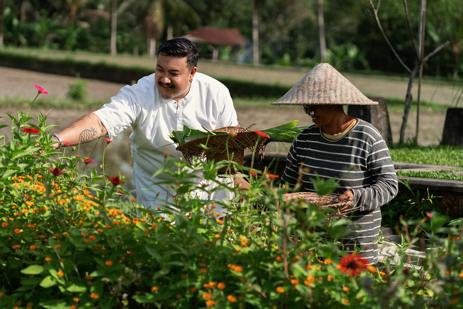Chef Tomy Saputra of John Hardy Seminyak sourcing his fresh ingredients
