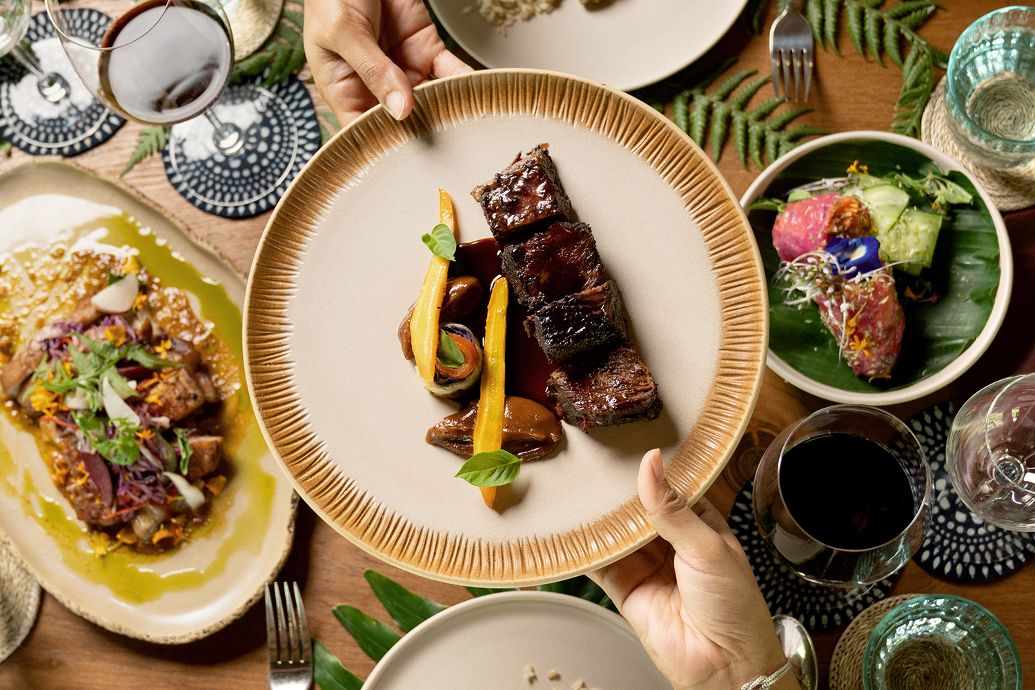 The four-hand dining series showcases the best ingredients from the farm and the sea