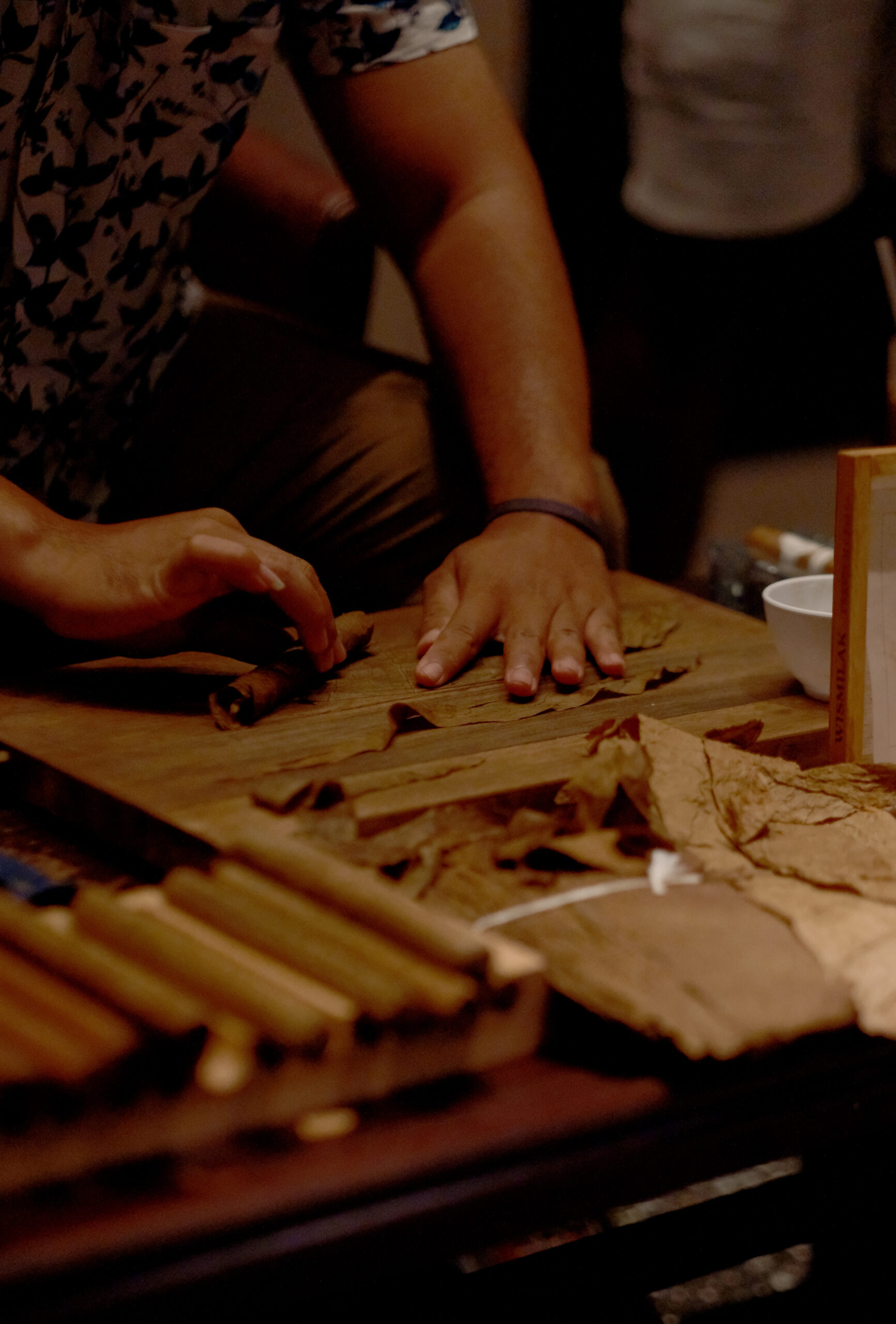 Cigar rolling at Batique