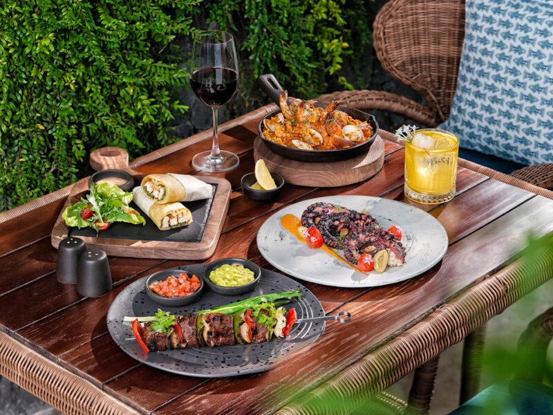 Mediterranean dining at Padma Resort Ubud