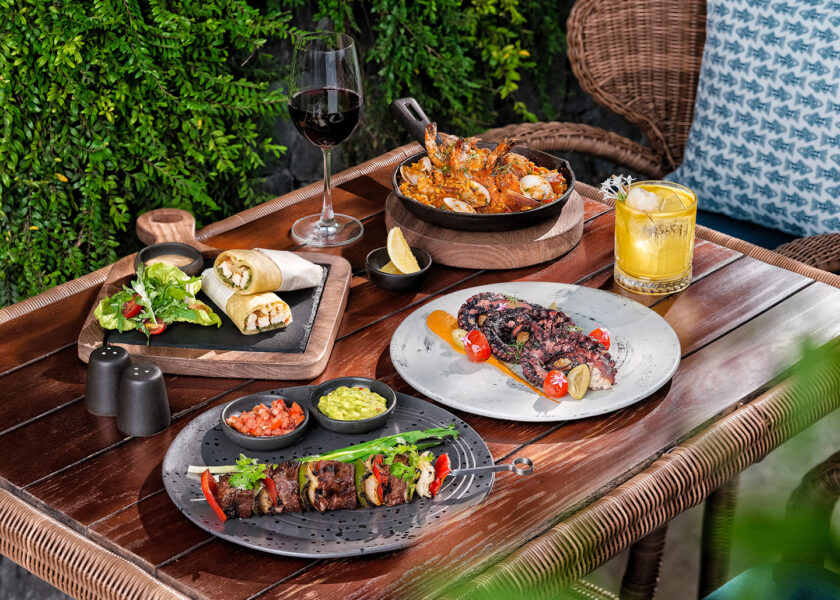Mediterranean dining at Padma Resort Ubud