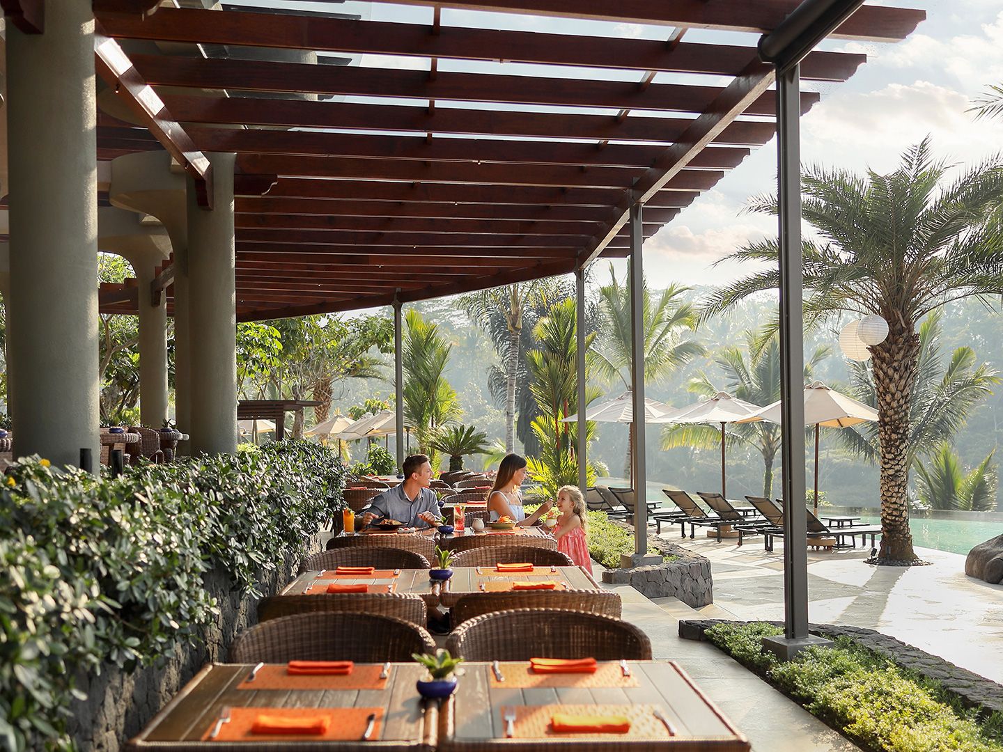 The Pool Bar and Cafe at Padma Resort Ubud