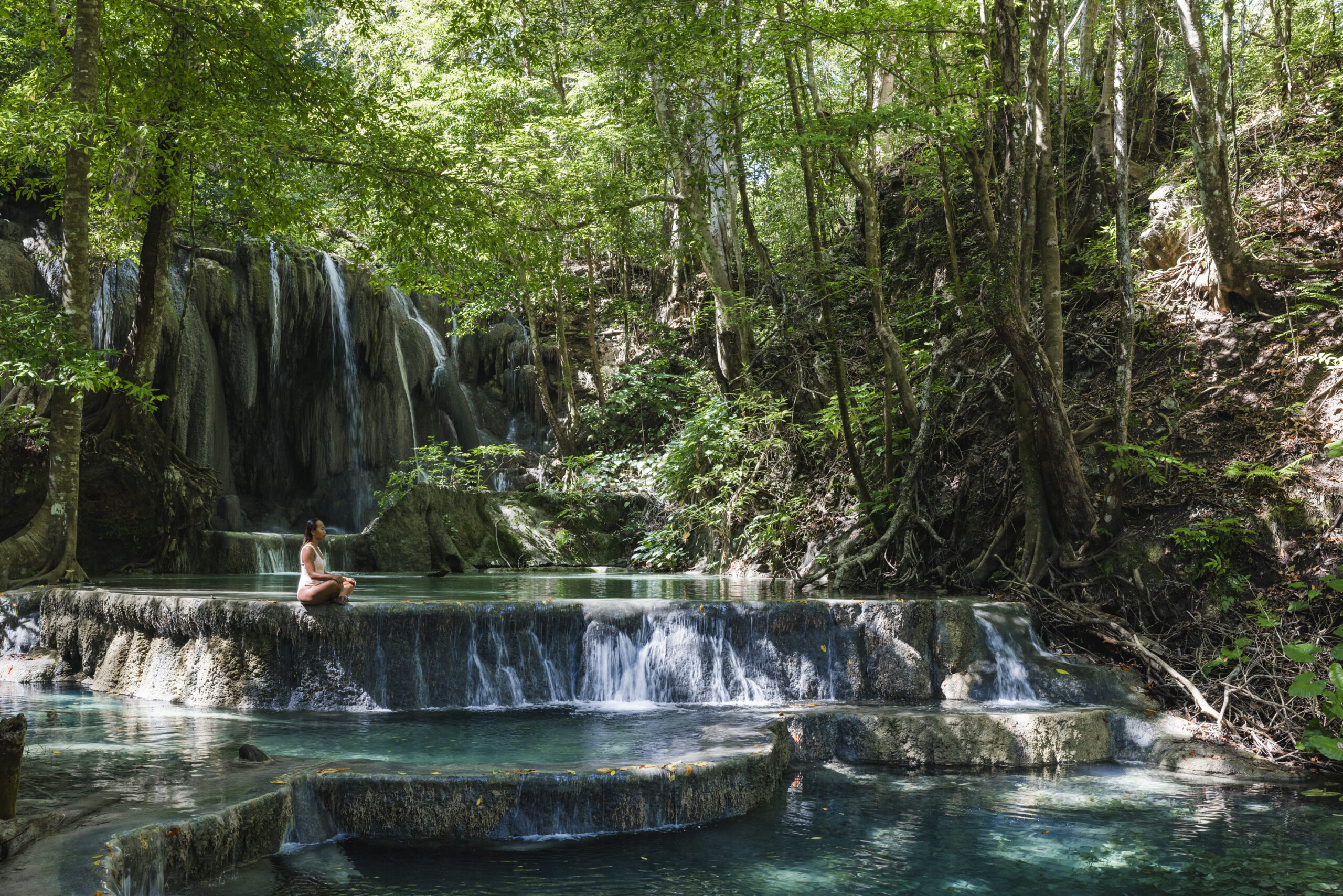 Mata Jitu Waterfall Barry's Falls Pulau Moyo national park Indonesia