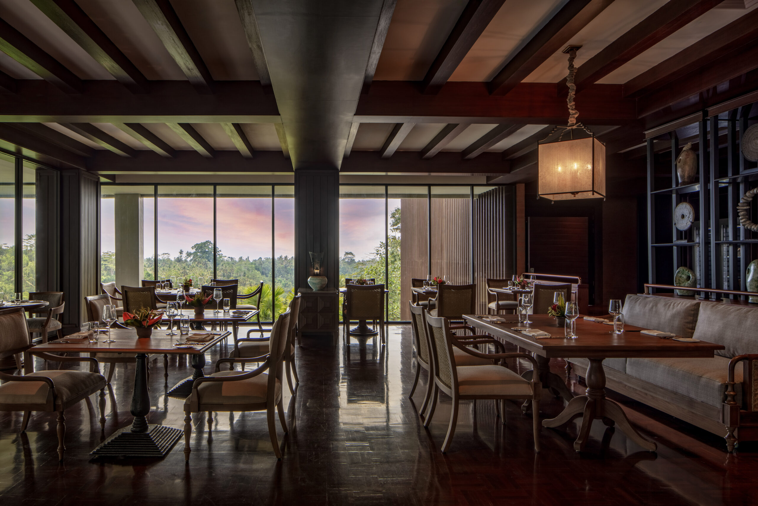 Amerta Restaurant Interior at Anantara Ubud Bali Resort