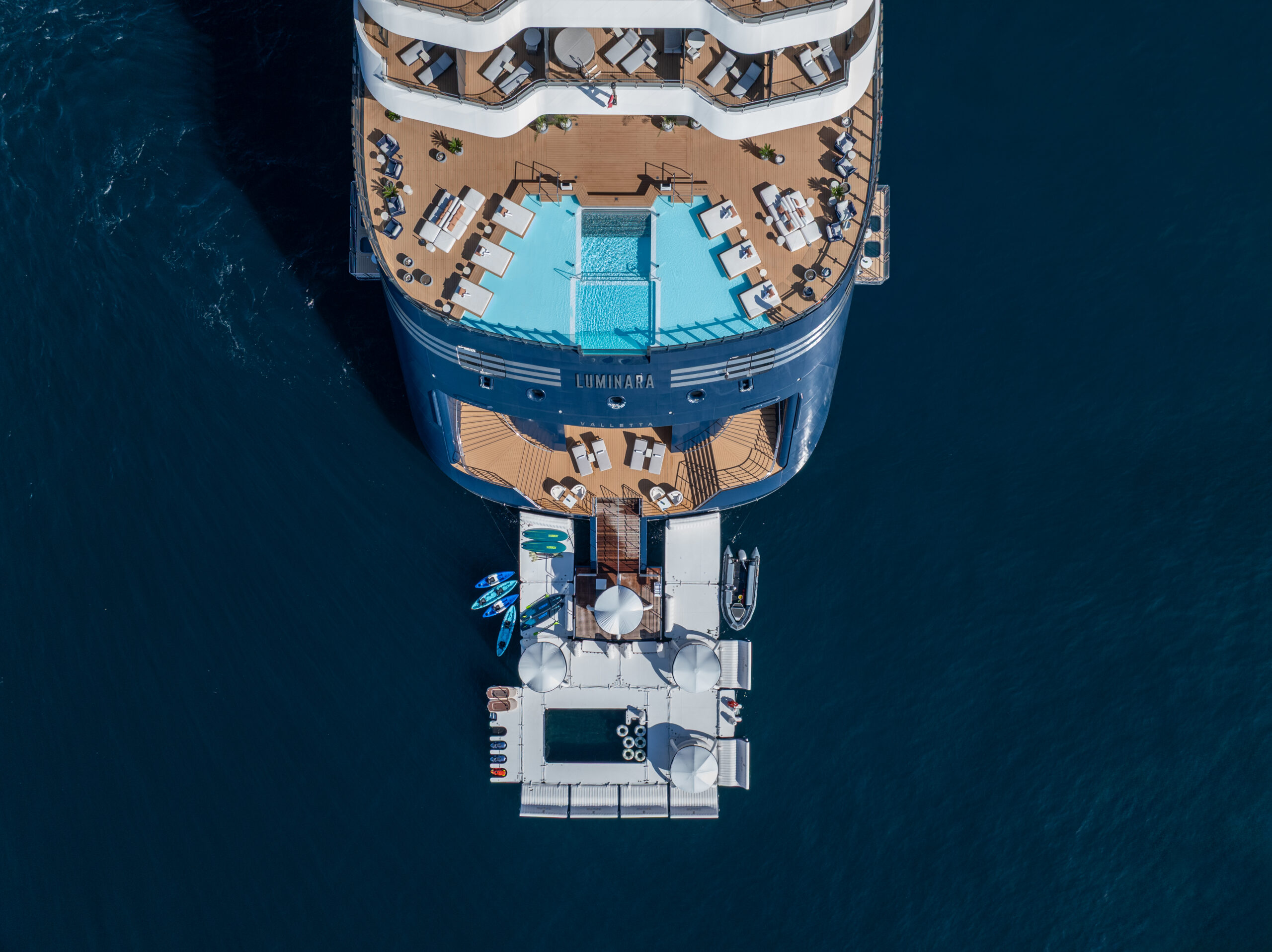 Luminara The Ritz-Carlton Yacht Collection aerial view &mdash; Marriott Bonvoy Luxury Dining Series 2026