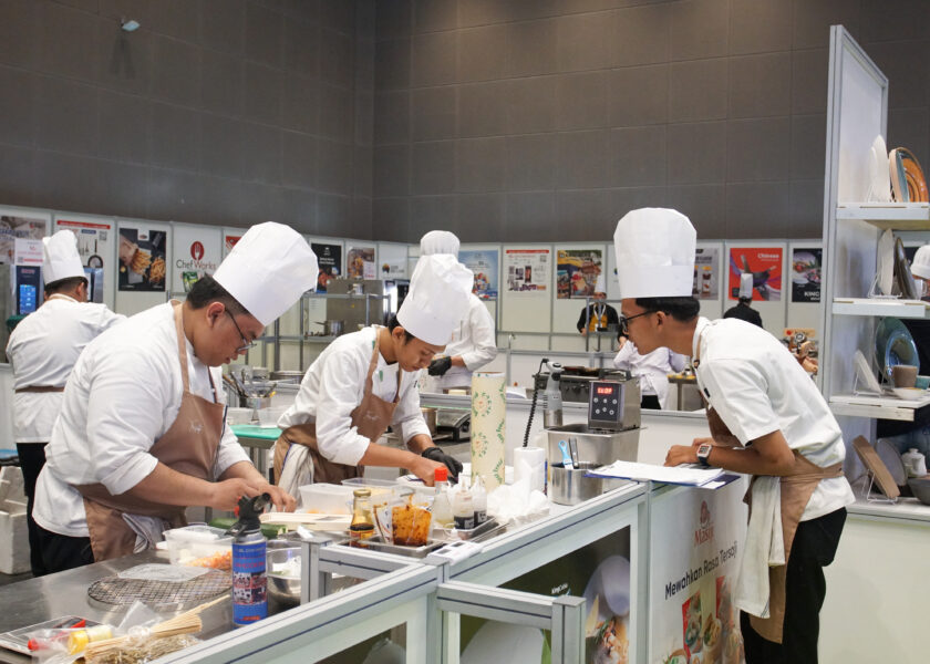 Cooking demo at Food & Hospitality Indonesia (FHI)