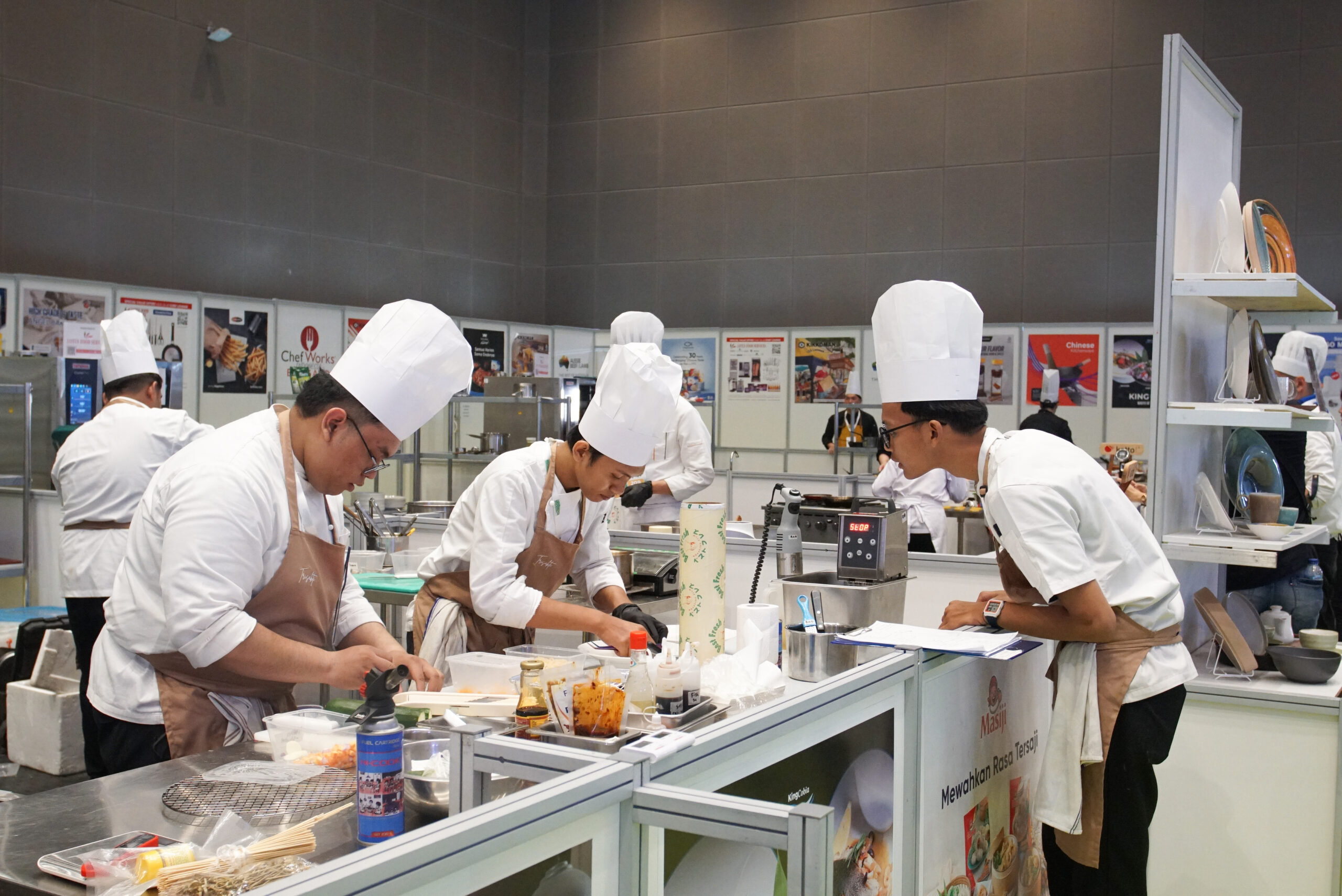 Cooking demo at Food & Hospitality Indonesia (FHI)