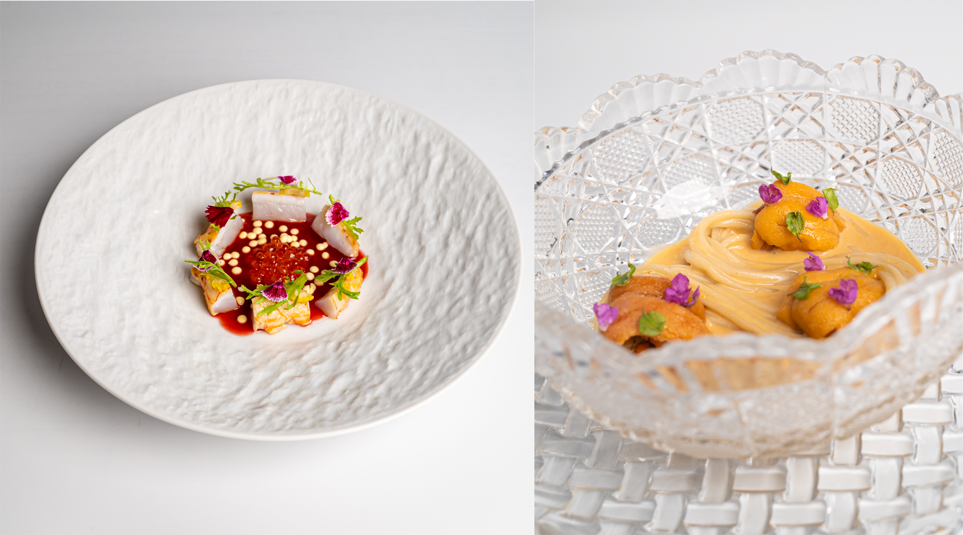 dishes from the michelin-starred Elements, Inspired by Ciel Bleu for Bali collaboration