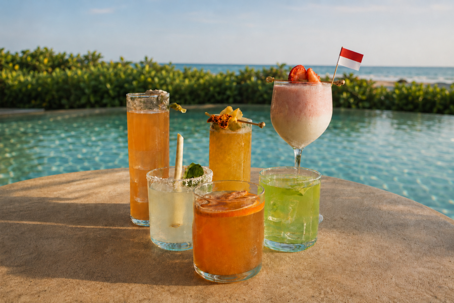 Flavours of Freedom cocktails at COMO Beach Club