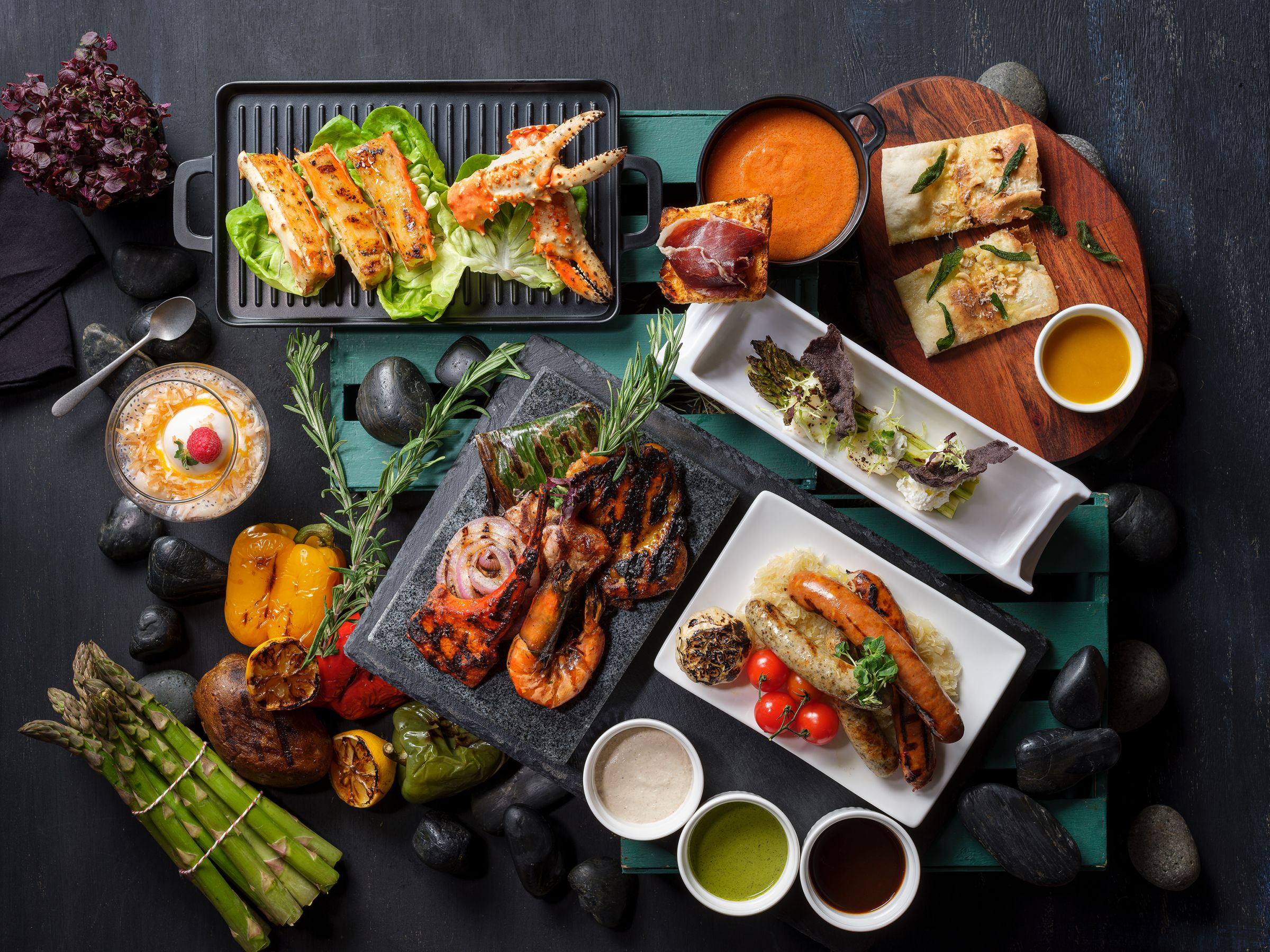 , BBQ under the stars at Pan Pacific Singapore