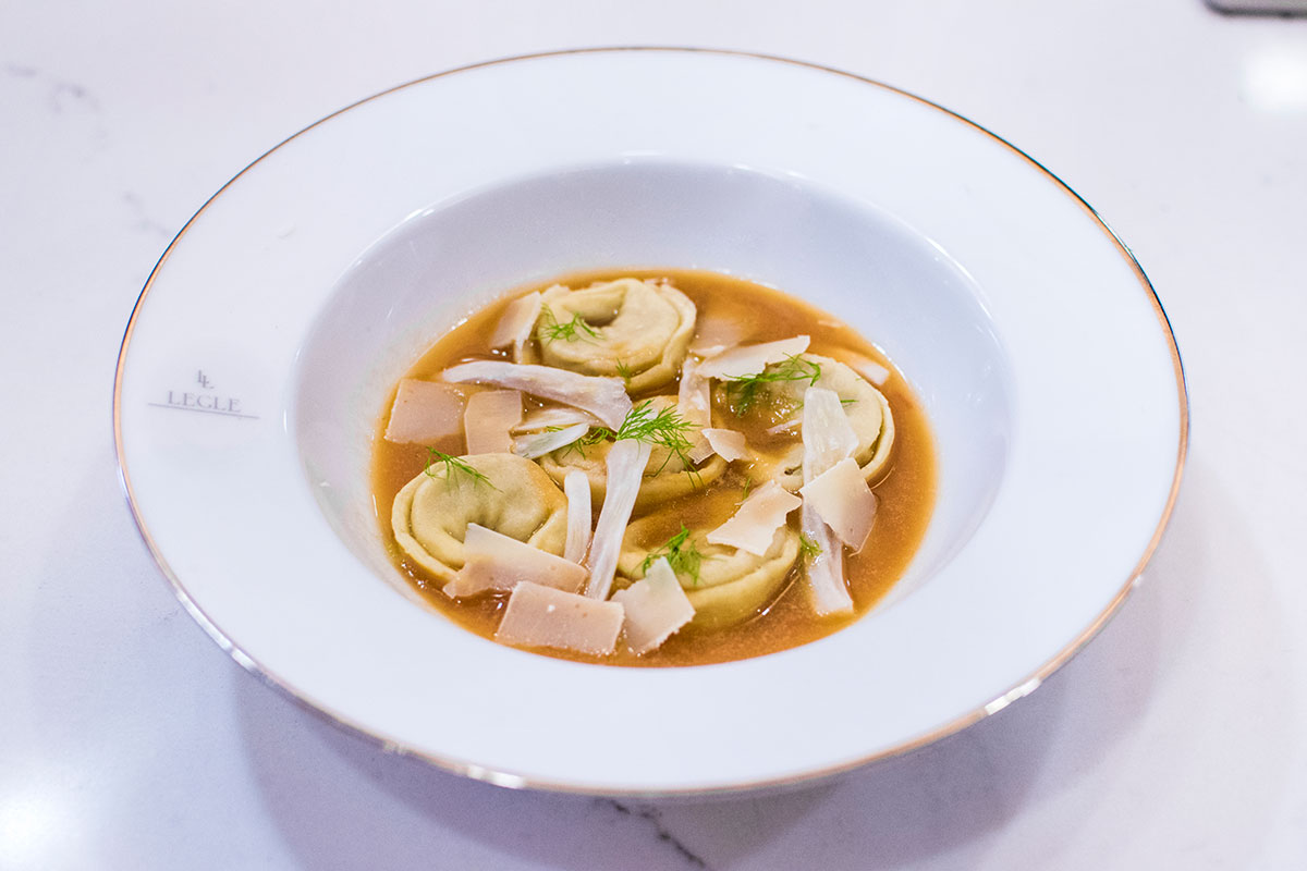 , Masterclass: Pork and Fennel Tortellini in Tomato Beef Broth, and Chocolate and Pistachio Cassata Cake