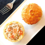 Chicken pie - flaky pie crust, neighbourhood bakeries 