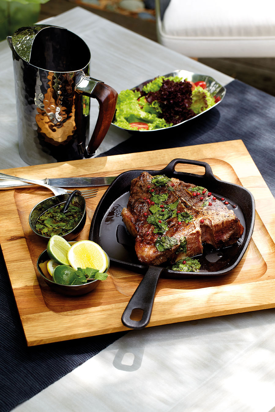 Big porterhouse steak with mojito marinade recipe epicure Magazine